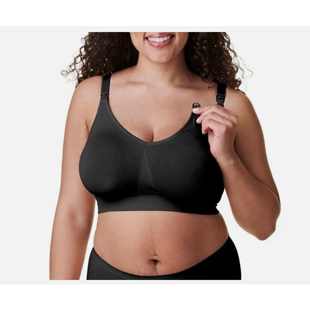 NEW Bravado Designs Seamless Nursing Pumping Bra Sz XL Black Wireless